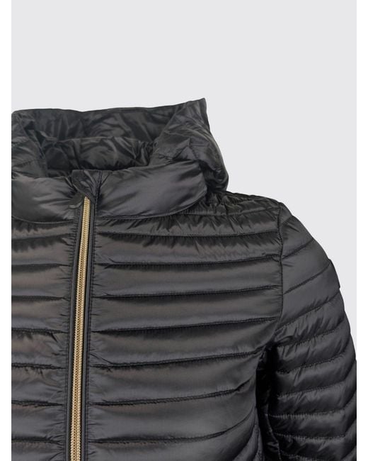 Save The Duck Gray Nylon Down Jacket With Hood