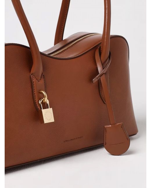 Stella McCartney Brown Grained Synthetic Leather Ryder Bag