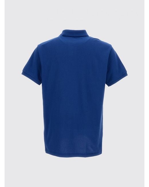 Polo Ralph Lauren Blue Cotton Polo Shirt With Pony Logo for men