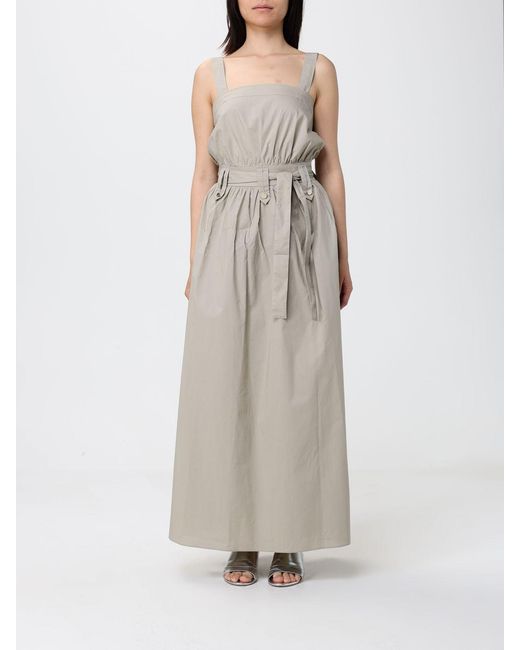 Liu Jo White Cotton Dress With Floral Print