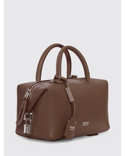 Max Mara Brown Smooth Calfskin Handbag