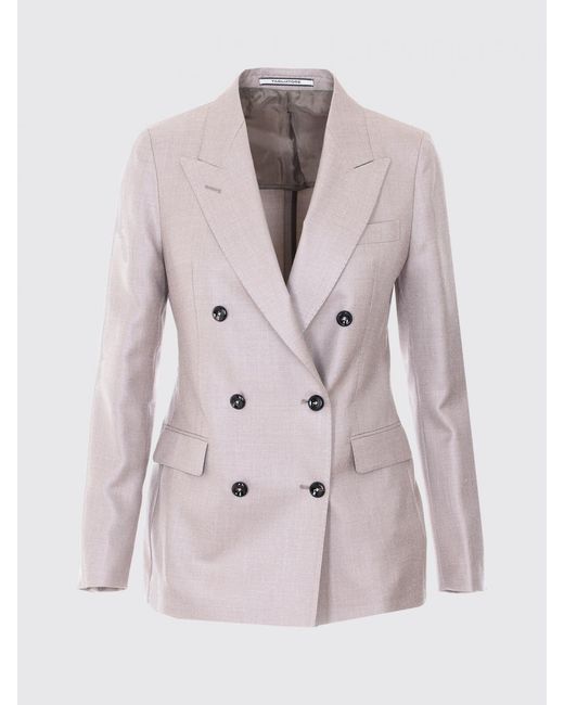 Tagliatore Gray Double Breasted Blazer