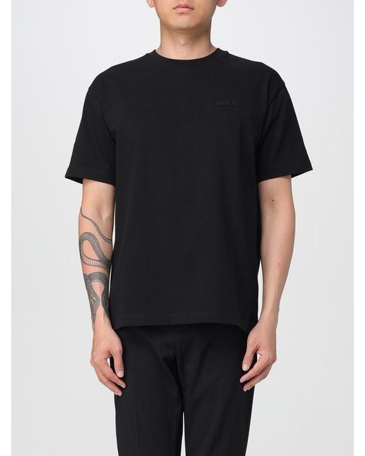 Mackage Black Modern Basic Short Sleeve Cotton Blend Tee for men