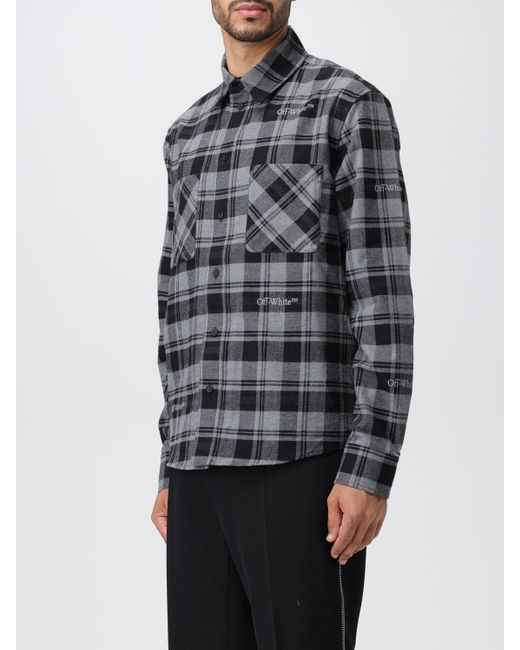 Camicia di Off-White c/o Virgil Abloh in Gray da Uomo