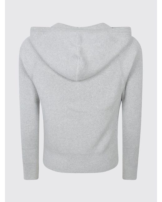 Carrera Gray Hooded Cotton Cardigan With Two-Way Zip Closure for men