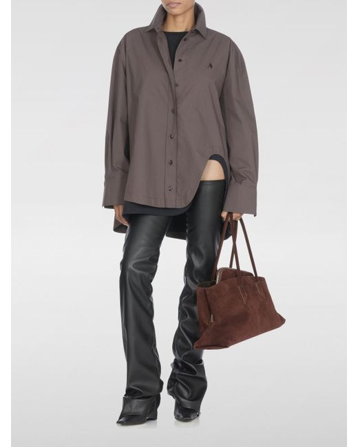 The Attico Brown Hemdbluse Damen