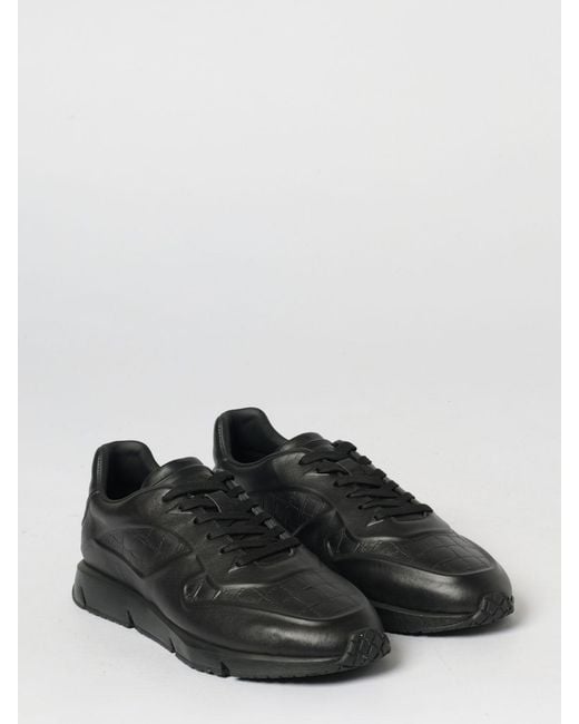 Cesare Paciotti Black Leather Sneakers for men