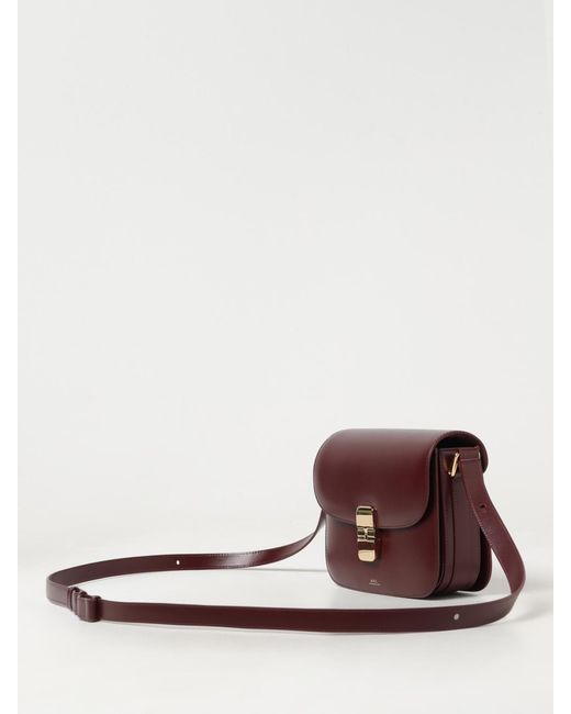 A.P.C. Purple Grace Ledertasche