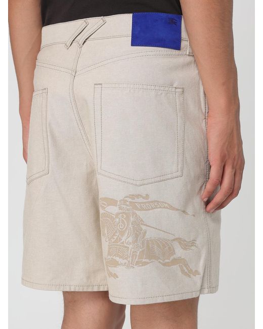Burberry Natural Casual Twill Shorts for men