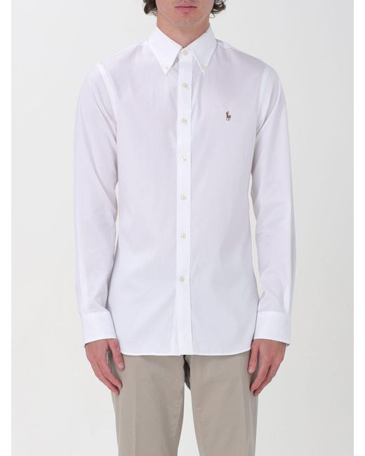 Chemise Polo Ralph Lauren pour homme en coloris White