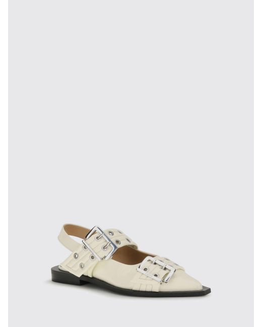 Ballerines Femme Ganni en coloris White