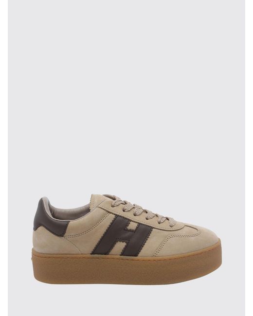 Hogan Brown Cool H698 Platform Sneakers