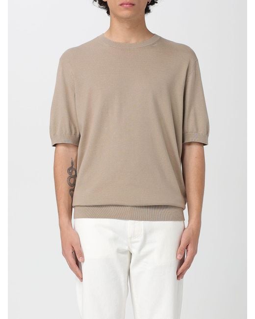 Zegna Natural Basic Cotton T-Shirt for men