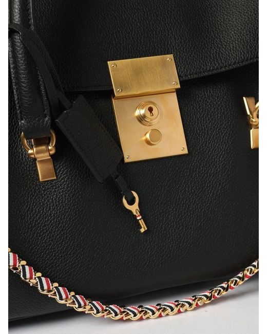 Thom Browne Black Mrs.Thom Grained Leather Bag
