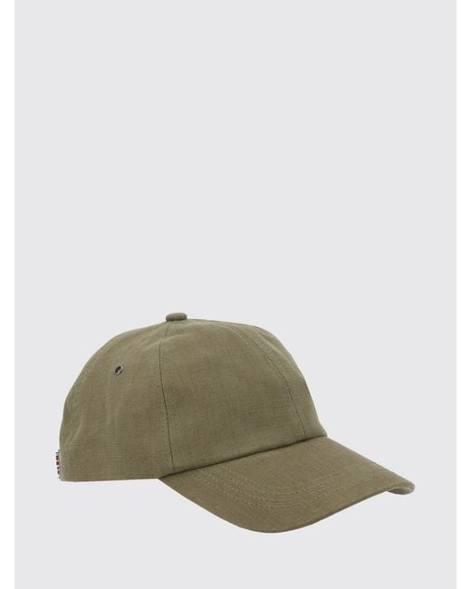 Paul Smith Green Linen Hat for men