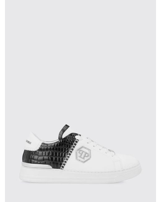 Philipp Plein White Leather Sneakers for men
