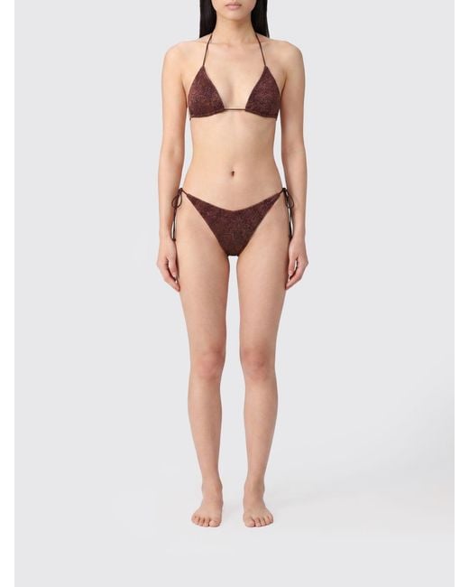 Oseree Natural Lurex Jersey Bikini