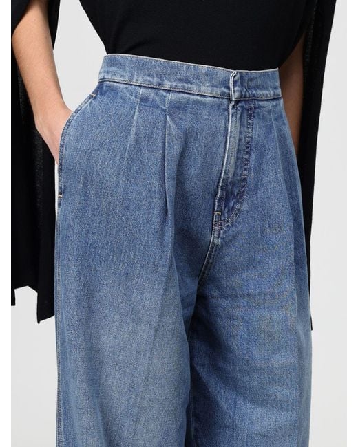 Alberta Ferretti Blue Trousers