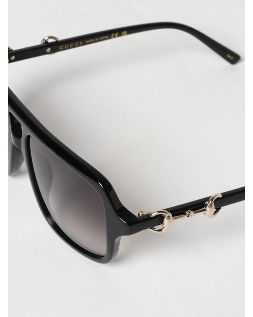 Gucci Black Gg2052S Navigator Recycled Acetate Sunglasses for men