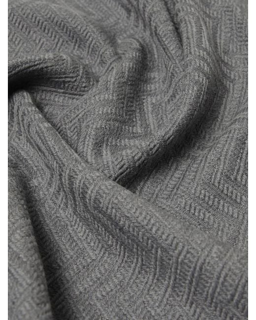 Emporio Armani Gray Scarf for men