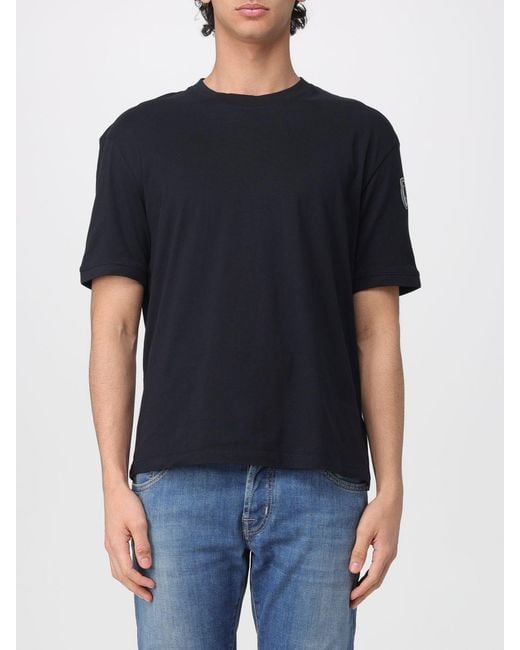 Blauer Black Cotton T-Shirt With Logo for men