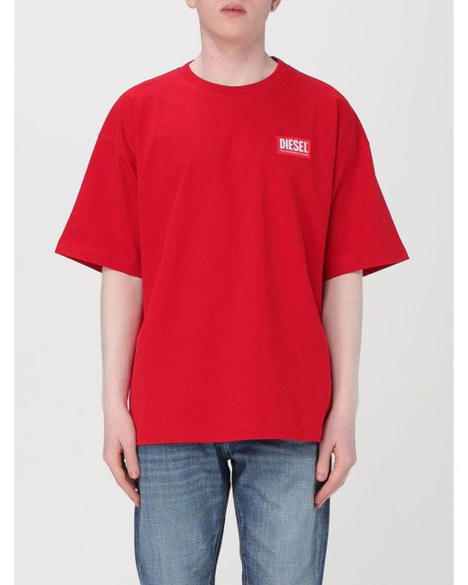 DIESEL Red T-shirt for men