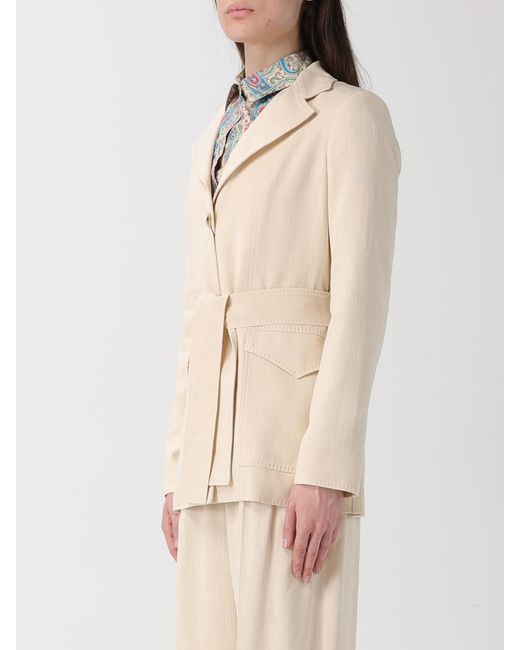 Etro Natural Viscose Robe Blazer