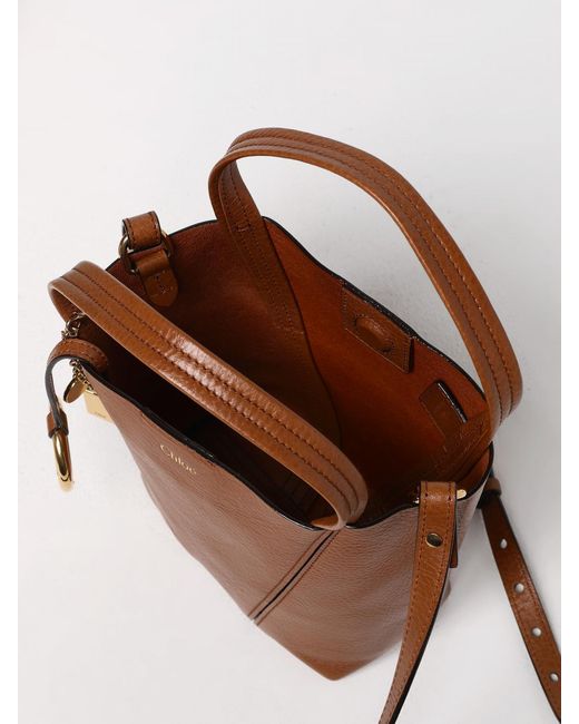 Borse A Mano Spin di Chloé in Brown