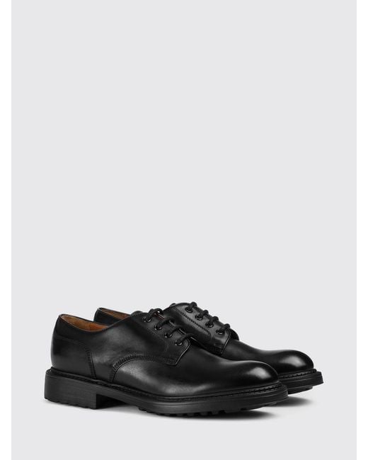 Doucal's White Leather Derby Shoes for men