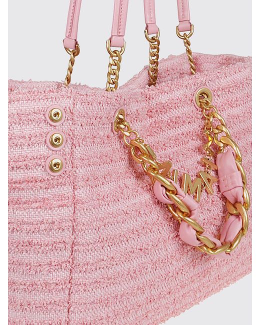 Balmain Pink Schultertasche Damen