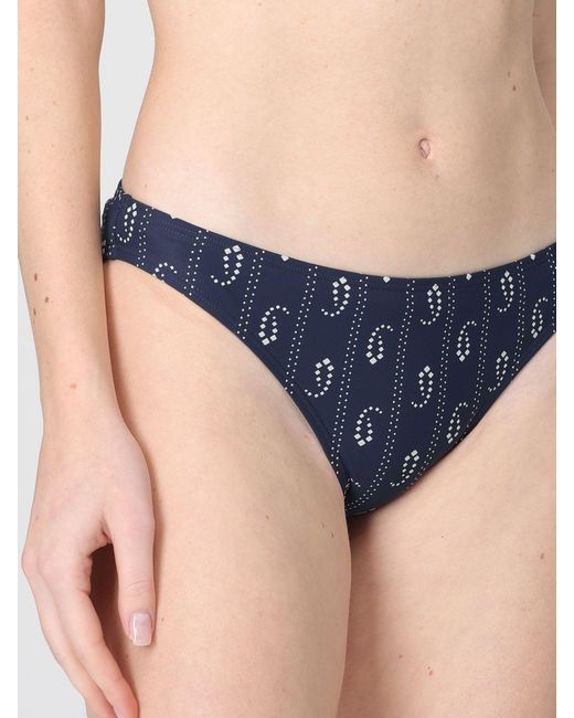 Tory Burch Blue Bikini Bottom Swimsuit
