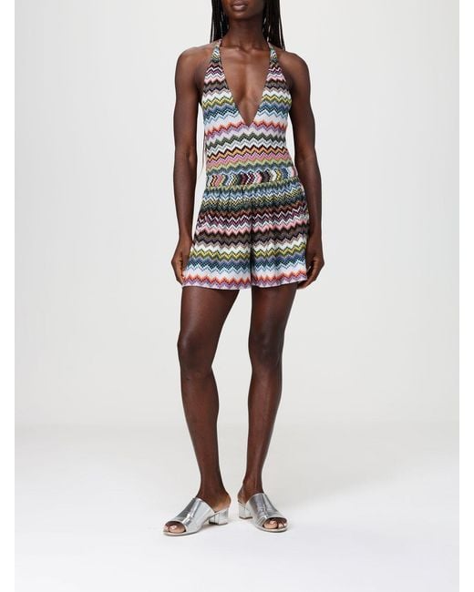 Missoni Black Lurex Viscose Zig-Zag Shorts
