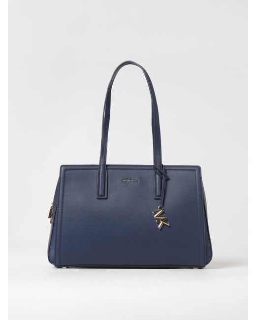 Borsa Tote Laila Media di Michael Kors in Blue