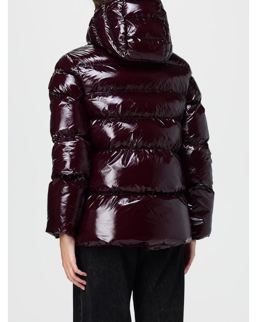 Pinko Red Hooded Down Jacket