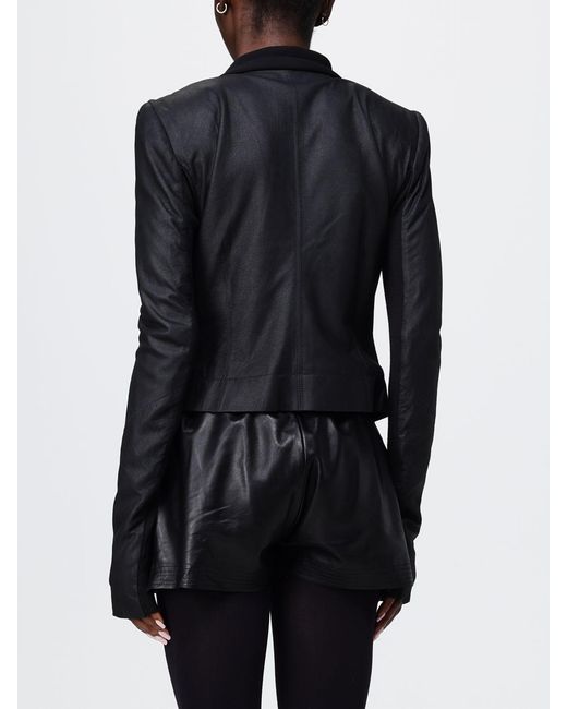 Rick Owens Black Naska Leather Jacket