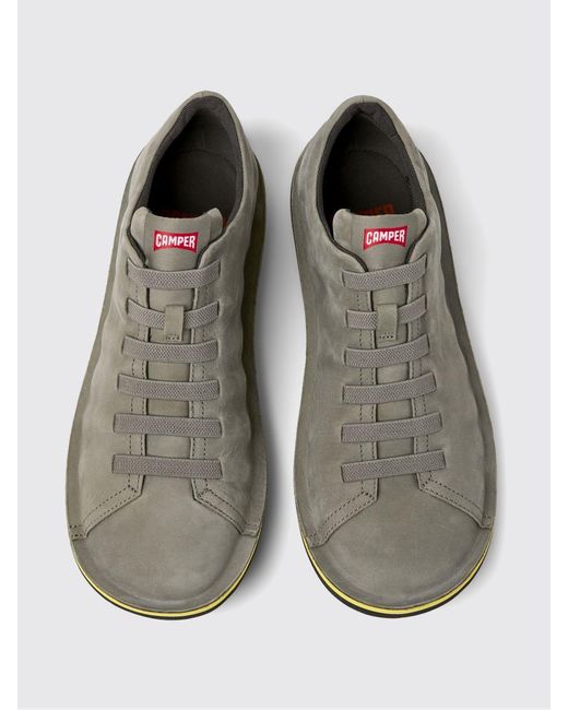 Camper White Beetle Nubuck Sneakers for men