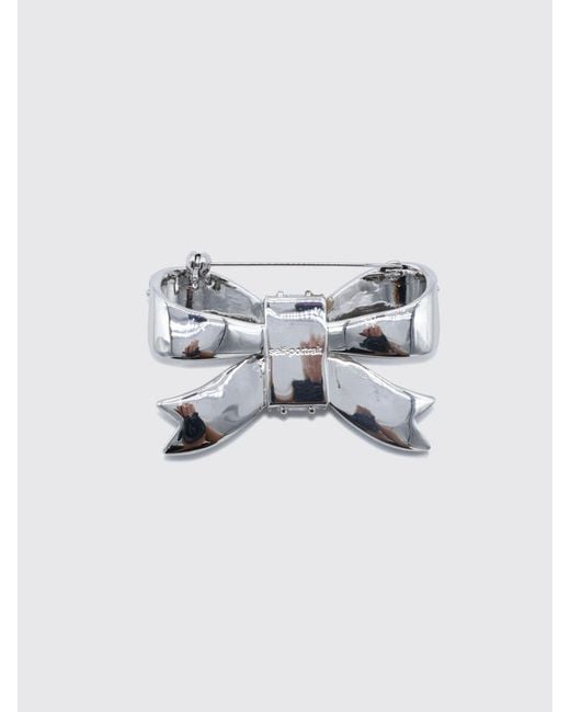 Self-Portrait Metallic Brooch