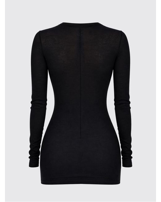 Rick Owens Black Basic Cotton T-Shirts