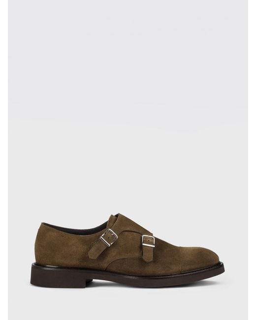 Doucal's Brown Suede Monk Strap for men