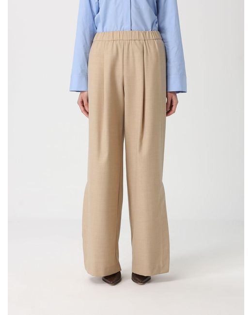 Liviana Conti Natural Manolo Wide-Leg Pants