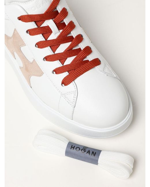 Sneakers Rebel H564 in pelle di Hogan in White