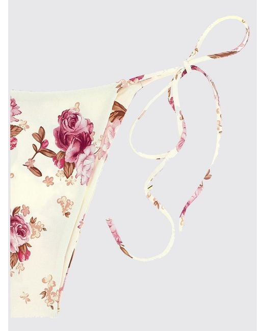 Magda Butrym Orange Printed Stretch Polyamide Bikini Briefs