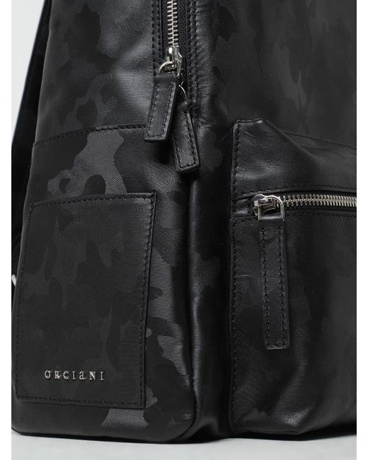 Orciani Black Backpack for men