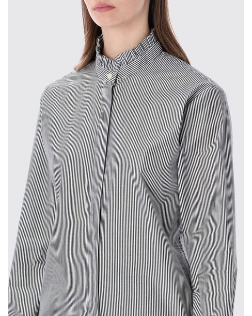 A.P.C. Gray Striped Organic Cotton Shirt