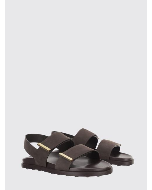 Tod's White Leather Sandals