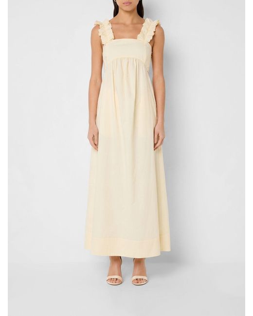 Liu Jo White Cotton Midi Dress