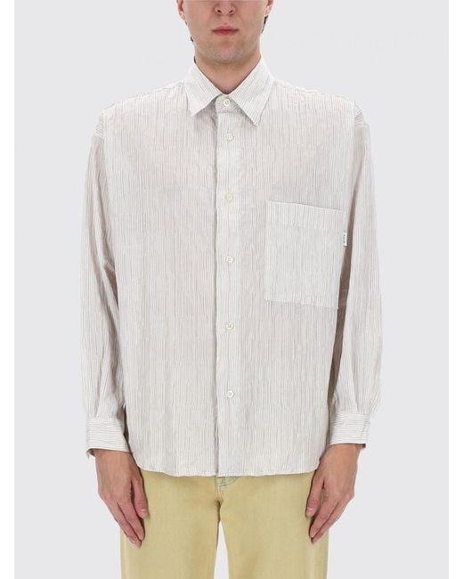 AMISH White Cotton Shirt for men