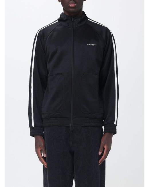 Carhartt Blue Cotton Blend Zip Hoodie for men
