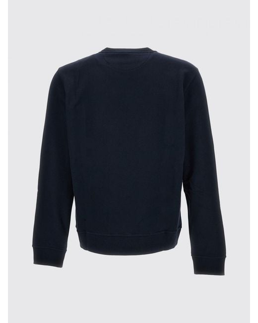 Fendi Blue Cotton Crewneck Sweatshirt With Cartoon Effect Logo for men