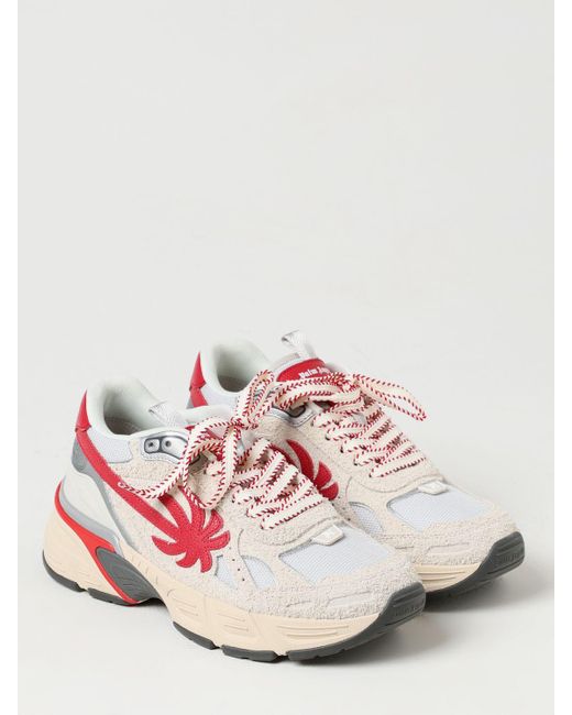 Sneakers PA 4 in camoscio e mesh di Palm Angels in Pink da Uomo